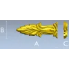 Baroque Acanthus Leaf Applique - STL 3D model for CNC