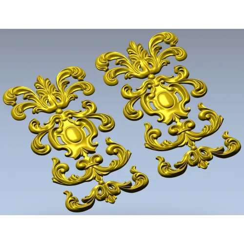 Картуш Лоренцо - декоративная 3D модель STL для ЧПУ