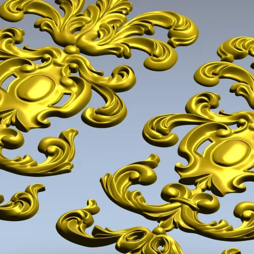 Картуш Лоренцо - декоративная 3D модель STL для ЧПУ