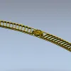 Curved Rosette Openwork Panel STL for CNC