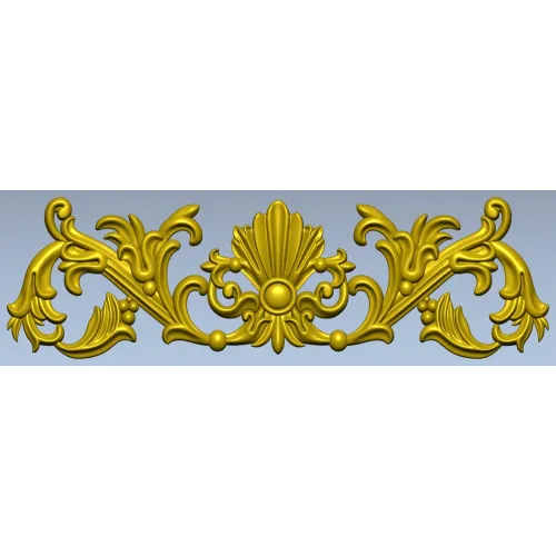 Baroque Seashell Crest - STL 3D Model for CNC