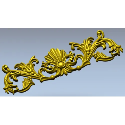 Baroque Seashell Crest - STL 3D Model for CNC