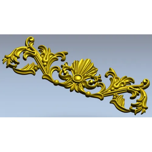 Baroque Seashell Crest - STL 3D Model for CNC