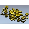 Флорентийская ветвь - 3D модель STL для ЧПУ, декоративная накладка