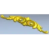 Acanthus scroll STL model for CNC - decorative cartouche 3D model