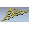 Ornamental Fleur Cartouche STL - 3D model for CNC carving