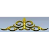 Ornamental Fleur Cartouche STL - 3D model for CNC carving
