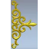 Acanthus Corner Ornament - STL 3D Model for CNC