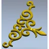 Acanthus Corner Ornament - STL 3D Model for CNC