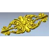 Baroque Floral Applique - detailed STL 3D model for CNC