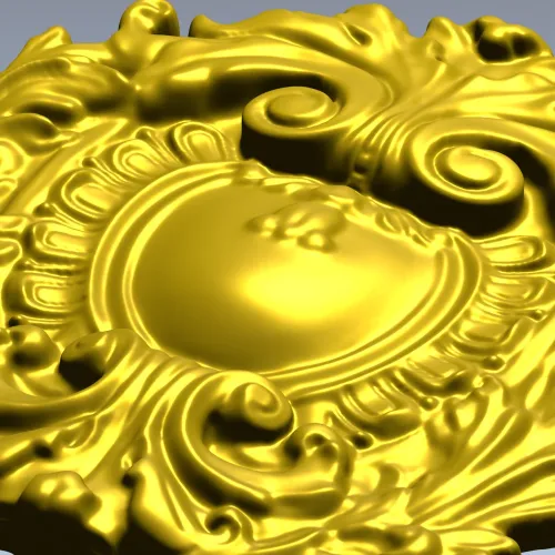 Картуш Барокко - 3D модель STL для ЧПУ