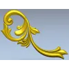 Акантовая завитка - декоративный угол для ЧПУ (STL)
