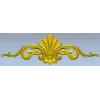 Декоративный картуш с раковиной - 3D модель STL для ЧПУ