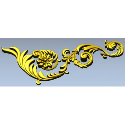 Acanthus Corner Ornament STL
