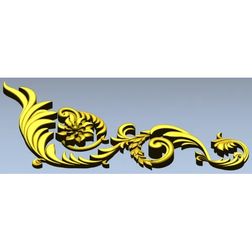 Acanthus Corner Ornament STL