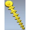 Вертикальная розетка-гирлянда - 3D модель STL для ЧПУ