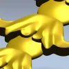 Вертикальная розетка-гирлянда - 3D модель STL для ЧПУ