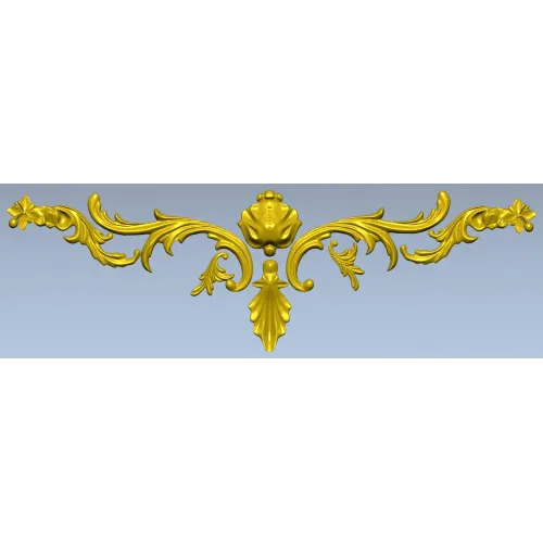 Рокайльный картуш - 3D модель STL для ЧПУ