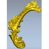 Угловой картуш "Розария" - 3D модель STL для ЧПУ