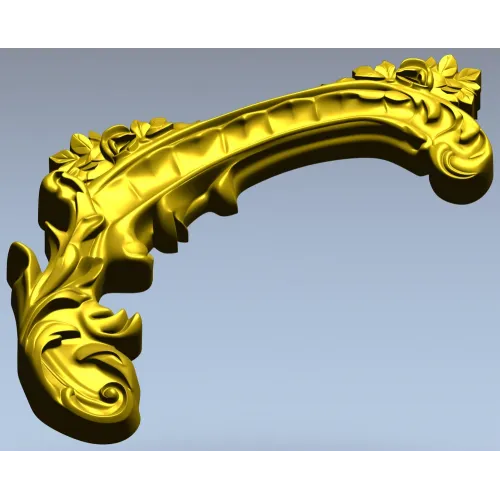Угловой картуш "Розария" - 3D модель STL для ЧПУ