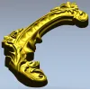 Угловой картуш "Розария" - 3D модель STL для ЧПУ