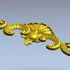 Рокайльный картуш для ЧПУ - высокодетализированная STL модель