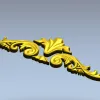 Картуш Вивьен - декоративная 3D модель в формате STL для ЧПУ