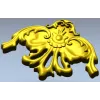 Rococo Floral Corner STL for CNC Milling