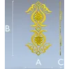Вертикальный рокайльный орнамент - 3D модель STL для ЧПУ по дереву