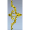 Rocaille Corner Applique STL - ornate corner 3D model for CNC