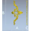 Rocaille Corner Applique STL - ornate corner 3D model for CNC