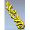 Acanthus Vertical Scroll STL 3D Model for CNC