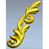 Acanthus Vertical Scroll STL 3D Model for CNC