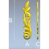 Acanthus Vertical Scroll STL 3D Model for CNC