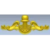 Shell Cartouche Applique - high-quality STL 3D model for CNC