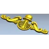 Shell Cartouche Applique - high-quality STL 3D model for CNC