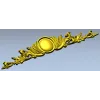 Картуш "Лирический медальон" - декоративная 3D модель STL для ЧПУ