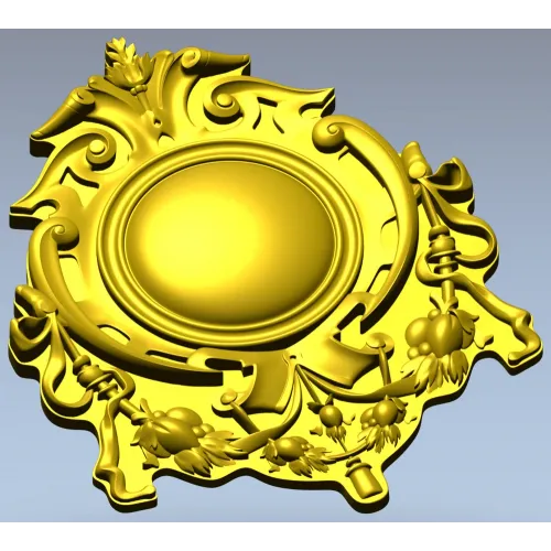 Aureate Rocaille Medallion - STL 3D model for CNC