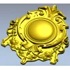 Aureate Rocaille Medallion - STL 3D model for CNC
