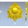 Aureate Rocaille Medallion - STL 3D model for CNC