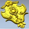 Декоративный картуш в стиле барокко - 3D модель STL для ЧПУ