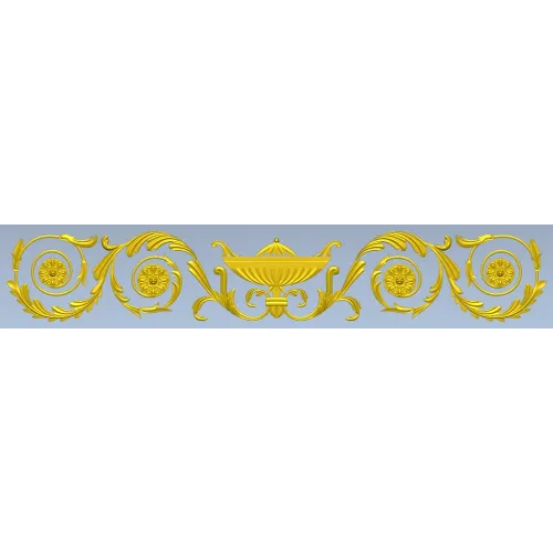 Classical Urn and Acanthus Frieze STL for CNC