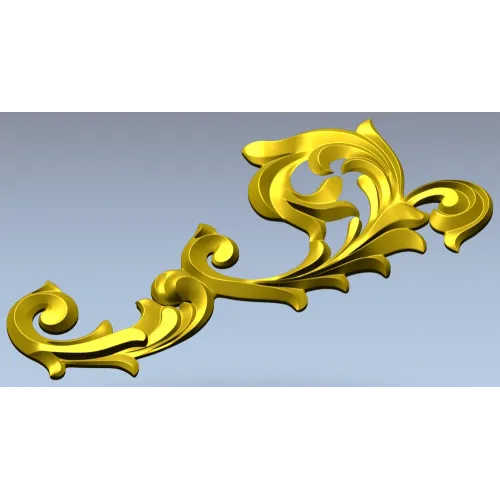 Rococo Acanthus Corner STL 3D Model for CNC