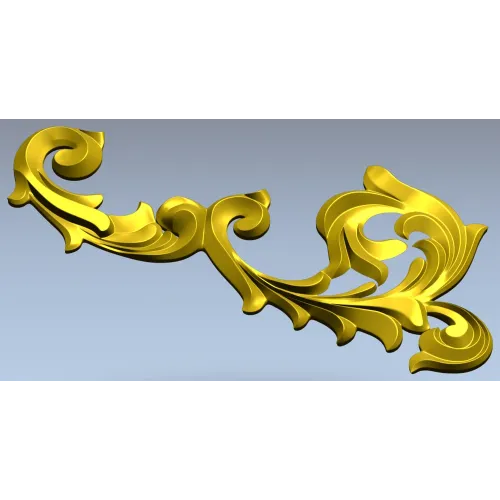 Rococo Acanthus Corner STL 3D Model for CNC