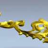 Rococo Acanthus Corner STL 3D Model for CNC