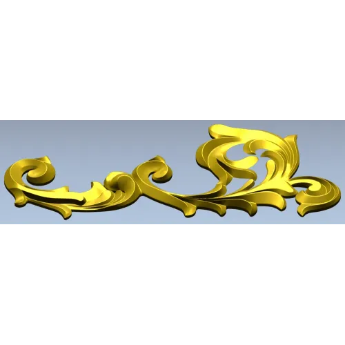 Rococo Acanthus Corner STL 3D Model for CNC