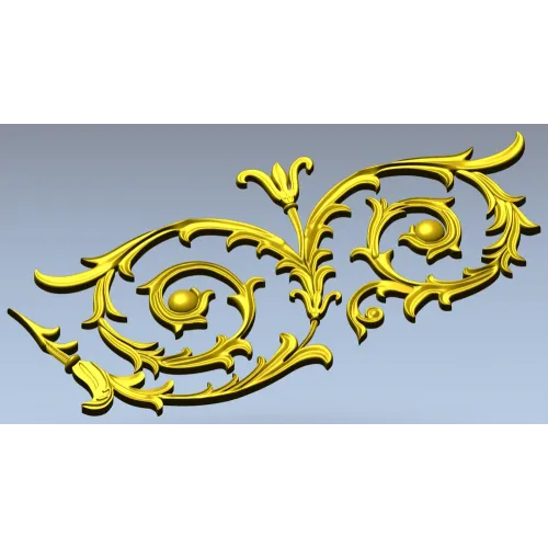 Auric Acanthus Scroll - STL 3D Model for CNC Decorative Panel