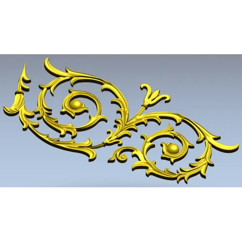 Auric Acanthus Scroll - STL 3D Model for CNC Decorative Panel