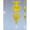 Вертикальный картуш с ракушкой и акантом - stl модель для ЧПУ