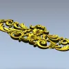 Барочный картуш с розами - 3D модель STL для ЧПУ